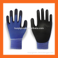 18Gauge Nylon Liner Light Weight Grip Gloves/PU Dipped Palm and Fingers Gloves for Small Parts Handling